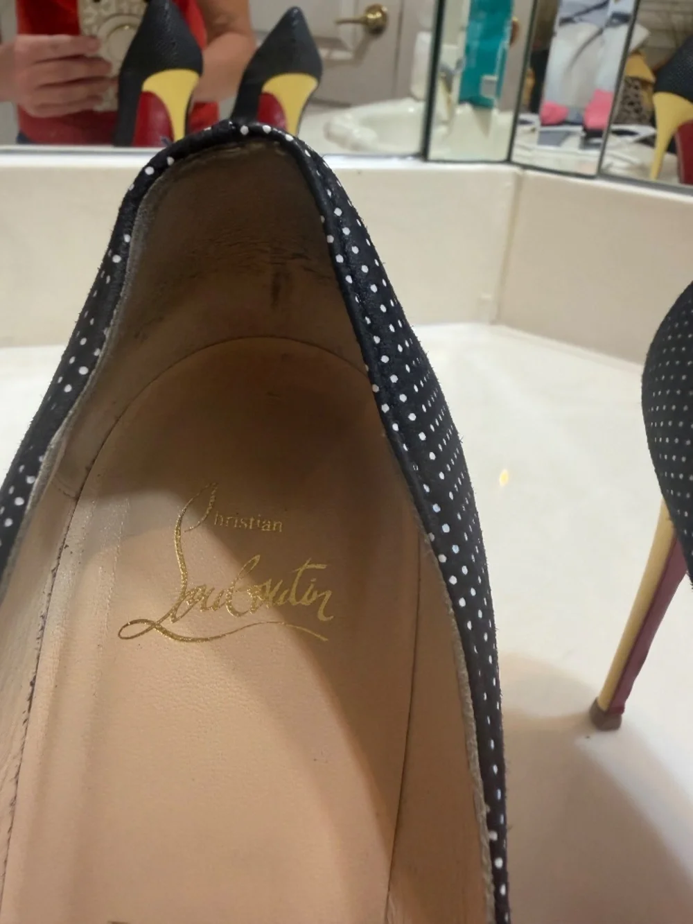 Christian Louboutin Peep Toe Heels